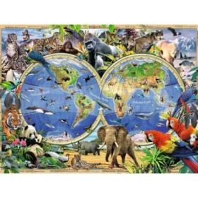 Puzzle animalele lumii 100 piese